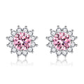Sunlit Muse Earrings Pink | White Gold