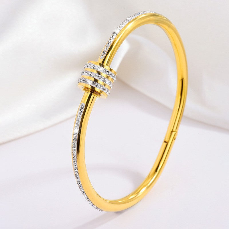 Tessandra Virelli Bracelet Green | Gold